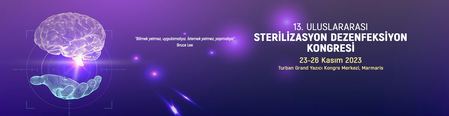 13. Uluslararası Sterilizasyon ve Dezenfeksiyon Kongresi 23-26 Kasım 2023